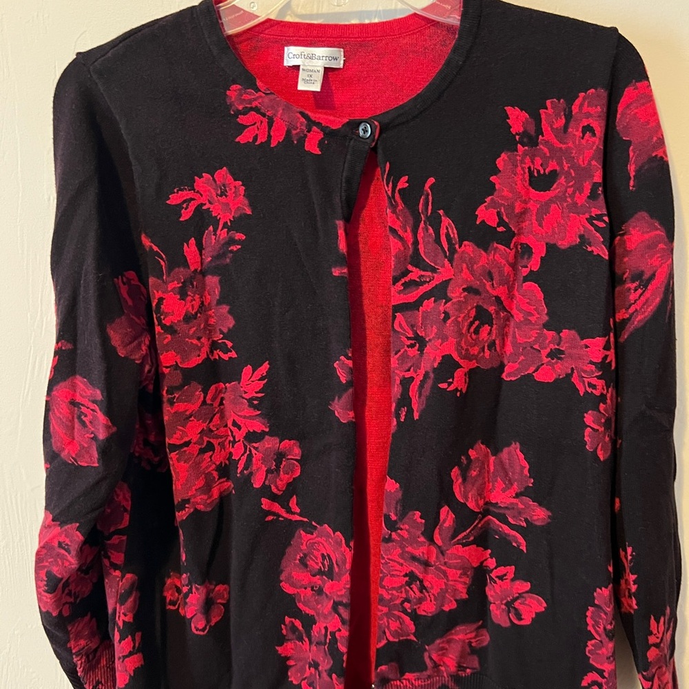 Croft & Barrow Deep Red Women's Sweater